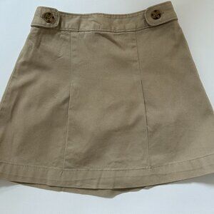 OLD NAVY GIRLS BEIGE PLEATED SKIRT/SKORT SIZE M (8)